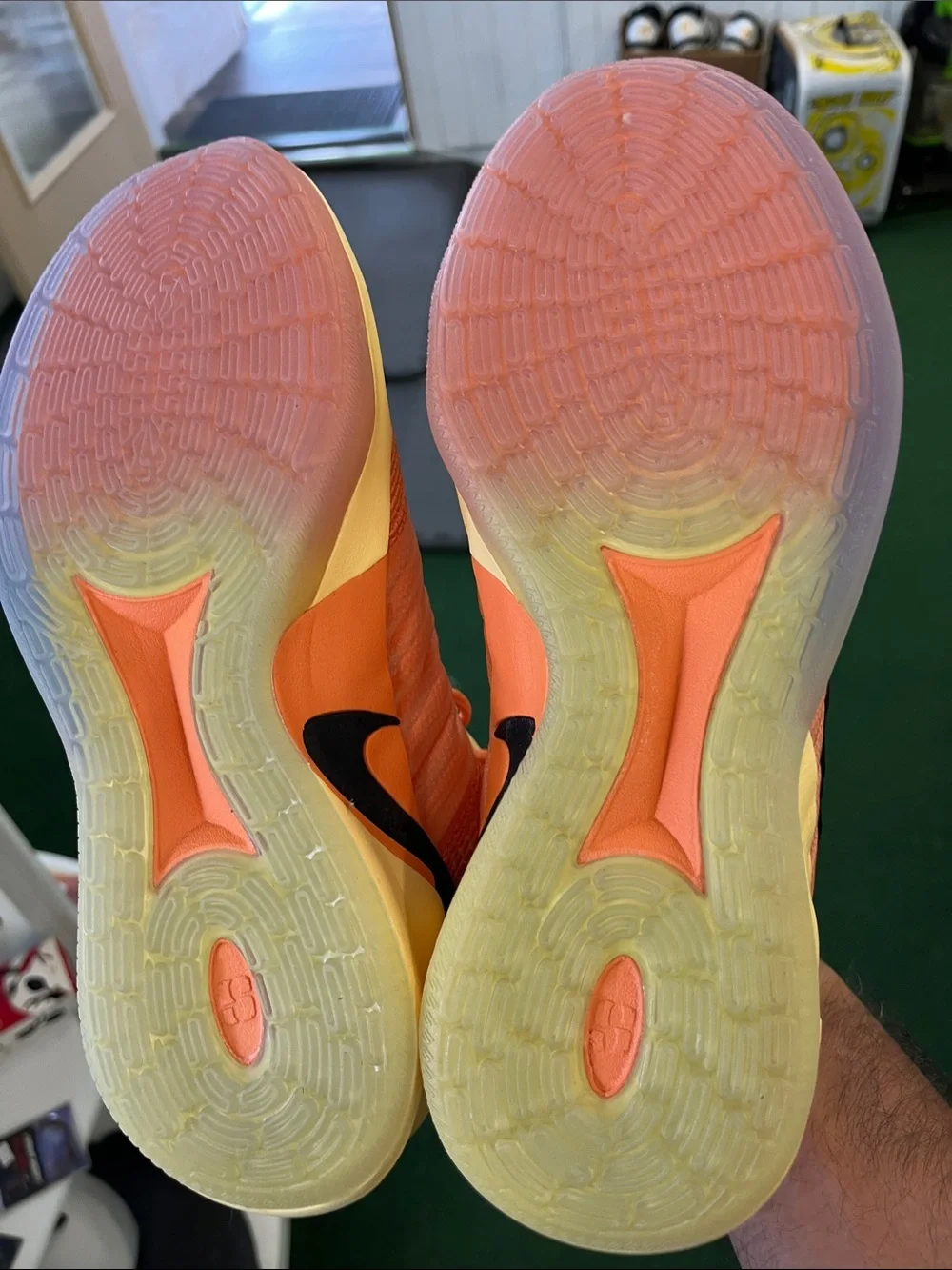 Nike Men’s Orange & Yellow Low-Top Sneakers